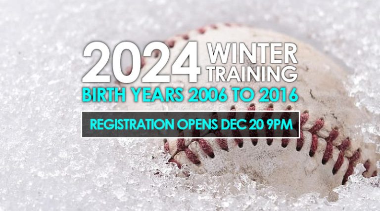 2024 Winter Training White Rock South Surrey Baseball   2024 Winter Training Reg Opens Dec 9 768x427 