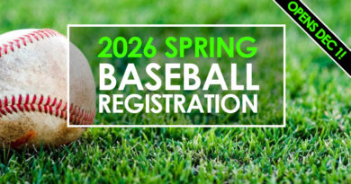2026 Spring Baseball – Registration Opens Dec 1!